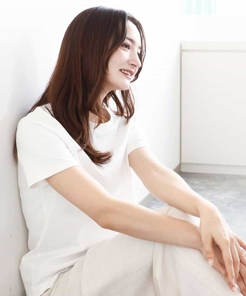 「MK MICHEL KLEIN」 半袖Tシャツ 38 ホワイト レディース