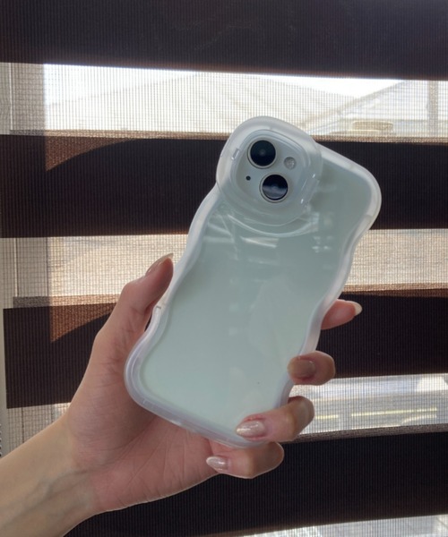 Loco Ocean（ロコオーシャン） スマホケース ぷっくり クリア なみなみ
