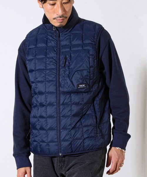 TAION（タイオン） ダウンベスト ベスト 「2WAYで着回せる」「UNISEX