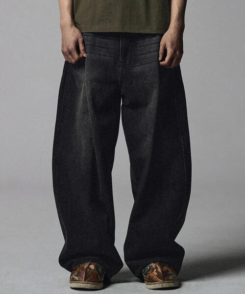 NOT4NERD ワイドパンツ ジーンズ NOT4NERD/ノットフォーナード/Linen 