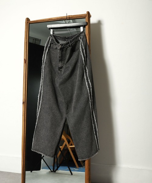 「Nilway」 デニムパンツ LARGE ブラック メンズ