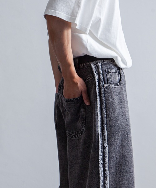 「Nilway」 デニムパンツ LARGE ブラック メンズ