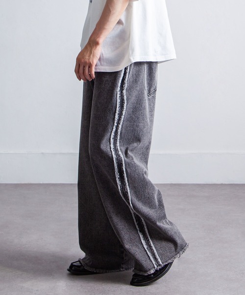 「Nilway」 デニムパンツ LARGE ブラック メンズ