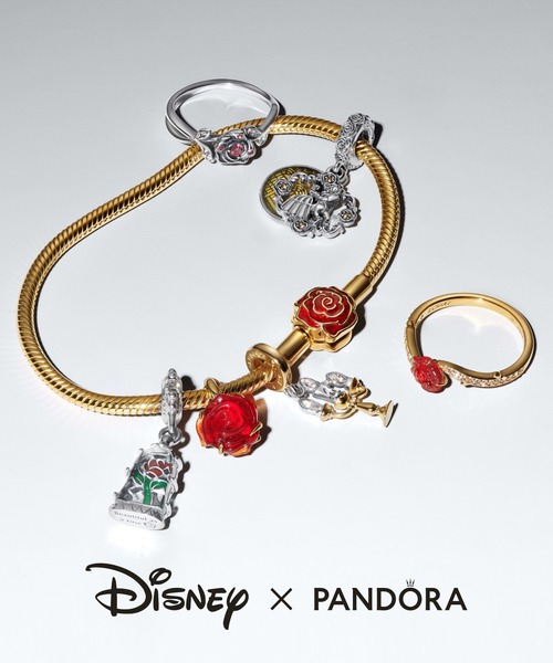PANDORA（パンドラ） チャーム ディズニー 美女と野獣 リュミエール