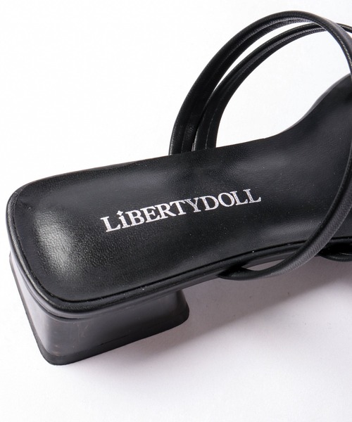 「LibertyDoll」 ヒールサンダル S ブラック系その他 レディース_画像7