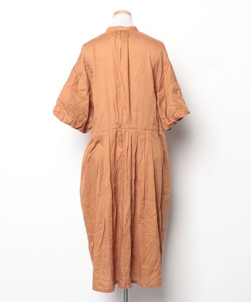 「haupia」 半袖ワンピース 38 ブラウン レディース_画像2