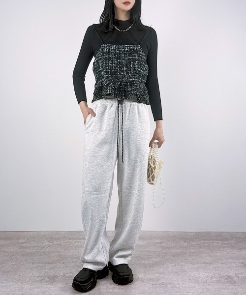 CLOTHY スウェットパンツ ジャージ 「あったか裏ボアシリーズ」裏ボア