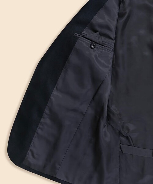 セレモニースーツ セットアップ ウール/カシミヤ　フランネル　シングル２釦スーツ　Classic メンズの画像