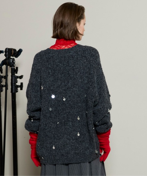 MAISON SPECIAL（メゾンスペシャル） カーディガン Spangle Knit