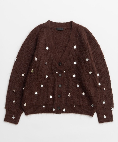 【お値下げ】美品 ♡ スパングルカーディガン MAISON SPECIAL（メゾンスペシャル） カーディガン Spangle Knit