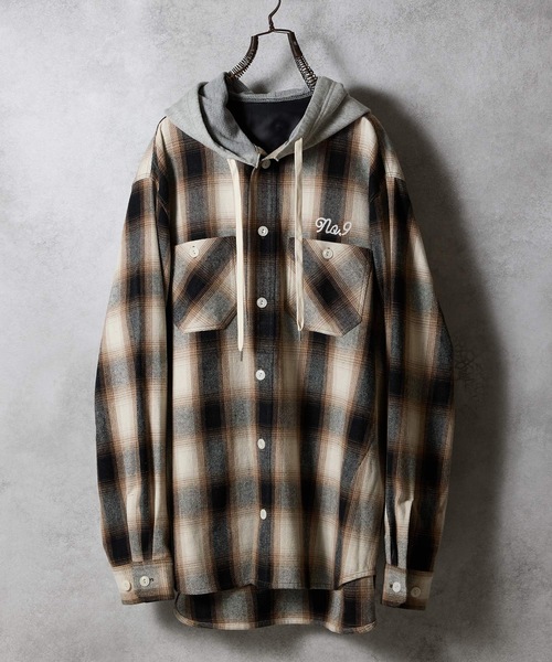 NUMBER (N)INE（ナンバーナイン） シャツ COTTON OMBRE PLAID FLANNEL