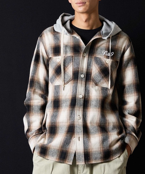 NUMBER (N)INE（ナンバーナイン） シャツ COTTON OMBRE PLAID FLANNEL
