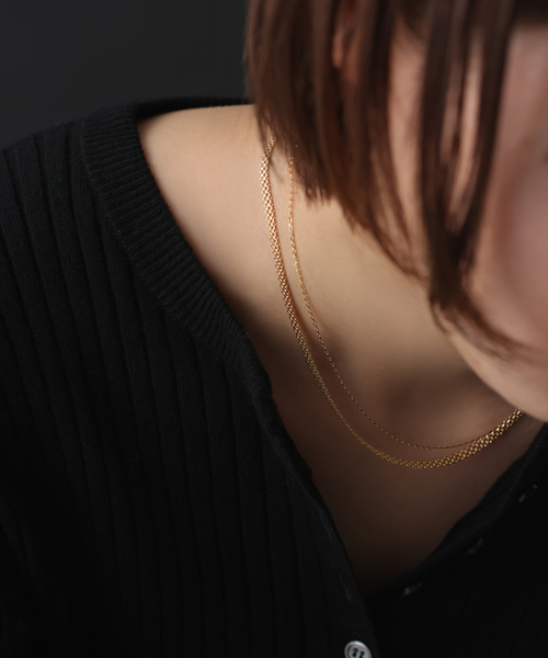Lilas ネックレス アラキヘイチェーン40cmネックレス K18 レディース