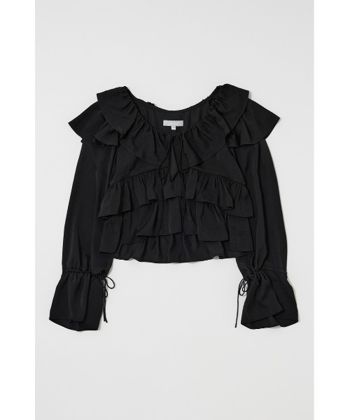 新品　MOUSSY GATHER FLOWER ブラウス ホワイト マウジー MOUSSY（マウジー） ブラウス シャツ PETAL ブラウス レディース