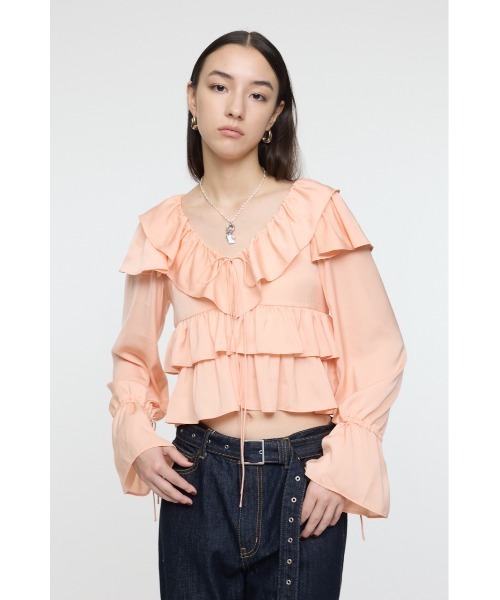 MOUSSY（マウジー） ブラウス シャツ PETAL ブラウス レディース