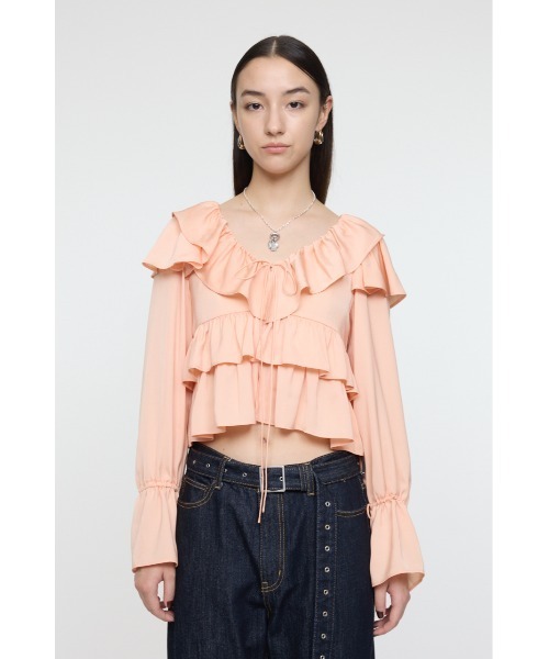 MOUSSY（マウジー） ブラウス シャツ PETAL ブラウス レディース