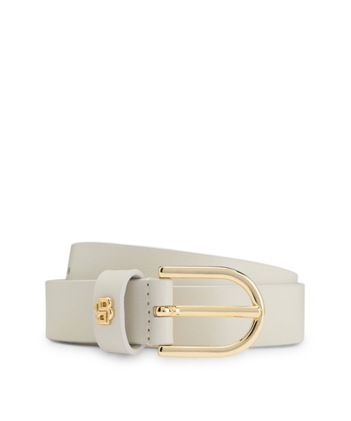 BOSS（HUGO BOSS） ベルト レザーベルト Double Bモノグラムチャーム