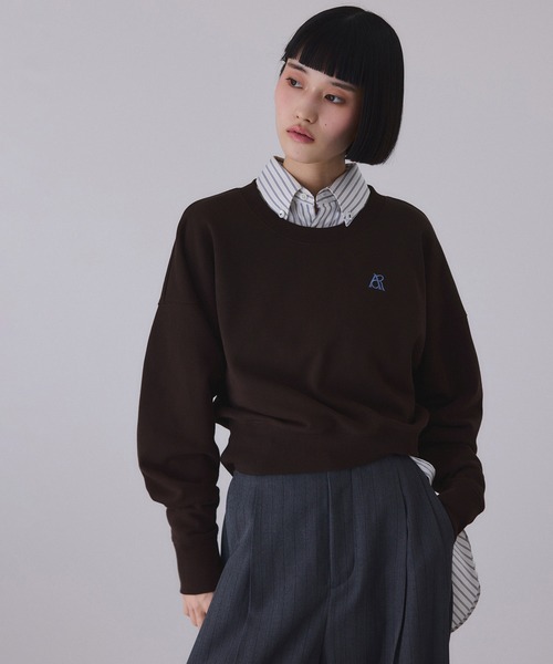 ADAM ET ROPE'(アダムエロペ) トレーナー スウェット 「サステナブル ADAM ET ROPE'(アダムエロペ) トレーナー スウェット 「サステナブル