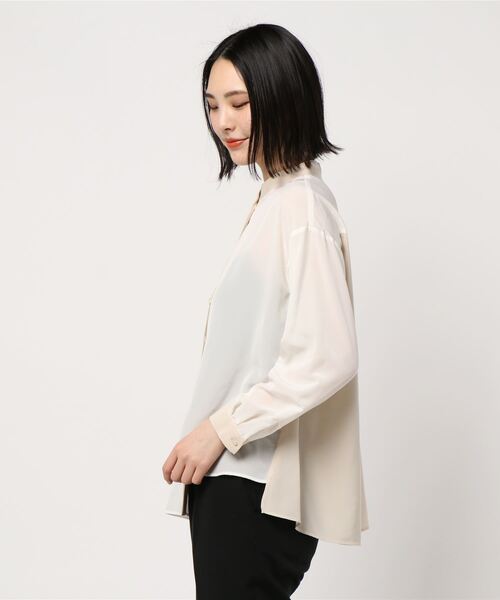 「RAW FUDGE」 長袖ブラウス M グレー レディース_画像5