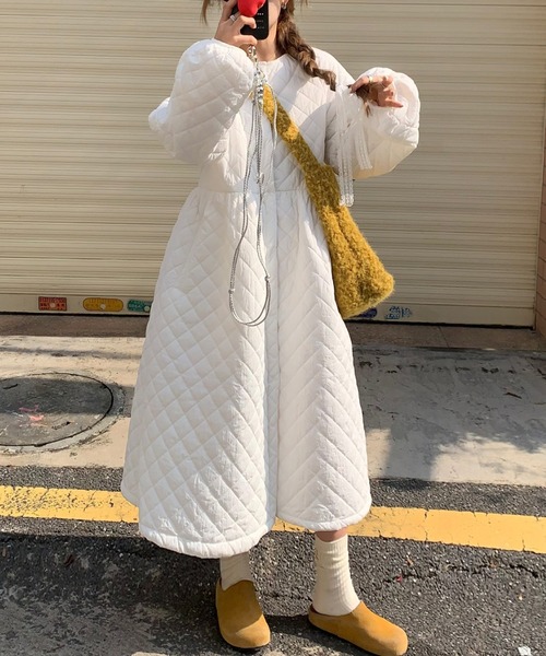 Diosfront ワンピース キルティングロングワンピース : ZOZOTOWN Yahoo