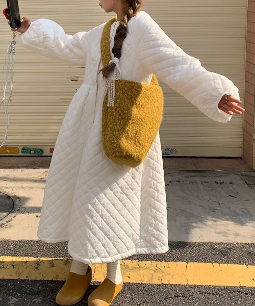 Diosfront ワンピース キルティングロングワンピース : ZOZOTOWN Yahoo