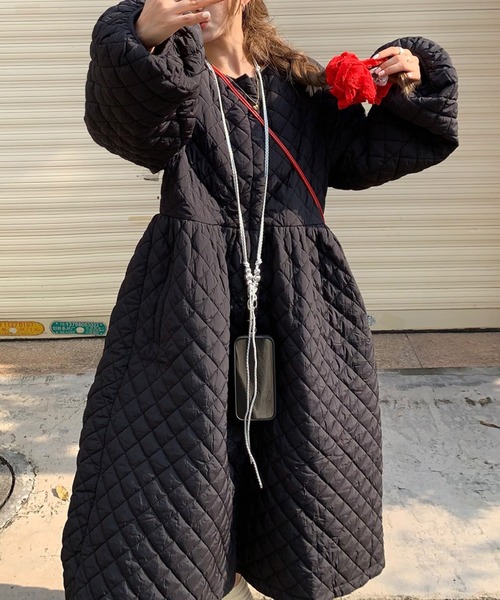 Diosfront ワンピース キルティングロングワンピース : ZOZOTOWN Yahoo