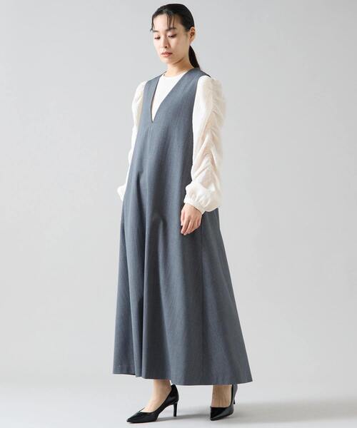 ワンピース ウールギャバサーキュラージャンスカ | Tiara | 03