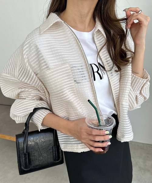 「andme」 ブルゾン M ブラック レディース_画像8