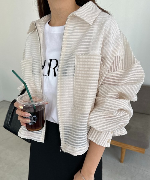 「andme」 ブルゾン M ブラック レディース_画像9