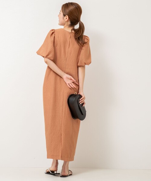 「NOLLEY'S Sophi」 半袖ワンピース 36 オレンジ レディース_画像5