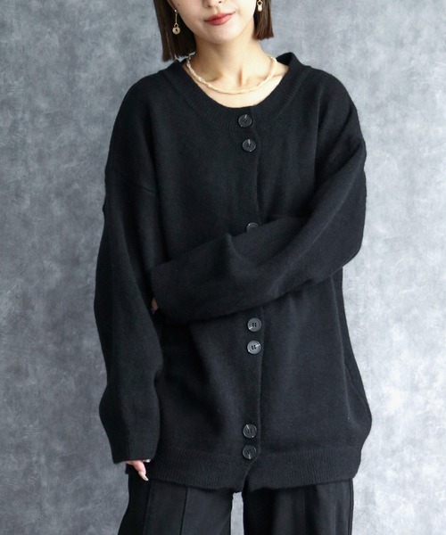 any day（エニーデイ） カーディガン ボタンデザインニット