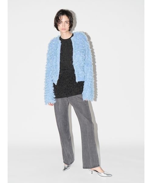 「styling/」 ノーカラージャケット ONE SIZE ベージュ レディース_画像6