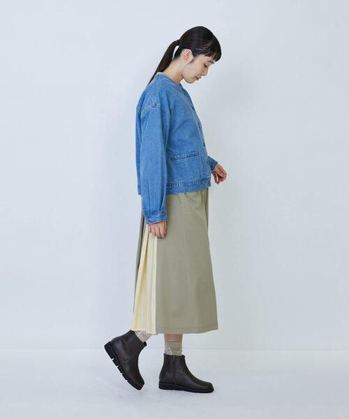 LOISIR デニムジャケット gジャン デニムノーカラージャケット