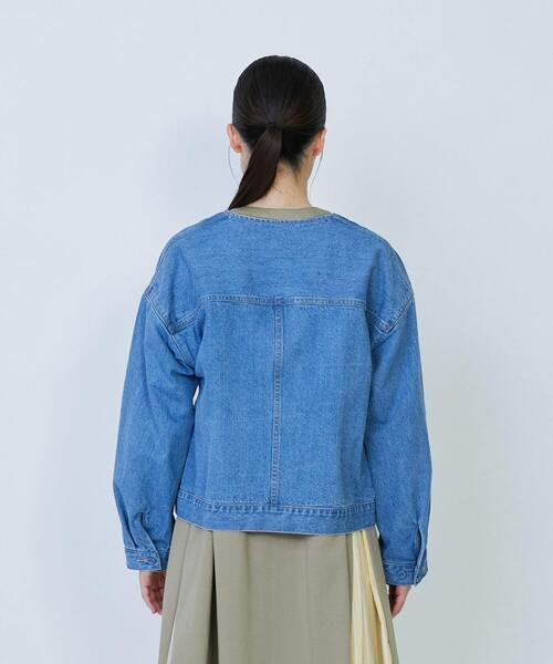 LOISIR デニムジャケット gジャン デニムノーカラージャケット