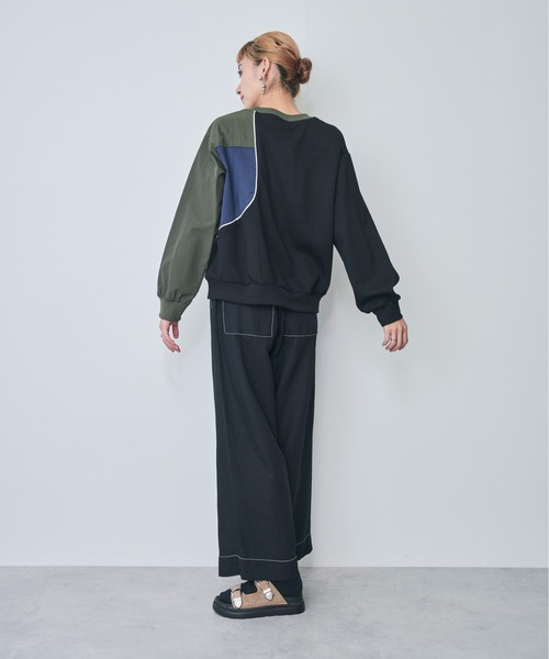 「DOLLUPOOPS」 長袖カットソー 38 ネイビー レディース_画像6