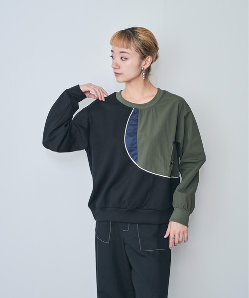 「DOLLUPOOPS」 長袖カットソー 38 ネイビー レディース_画像7