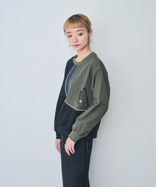 「DOLLUPOOPS」 長袖カットソー 38 ネイビー レディース_画像8