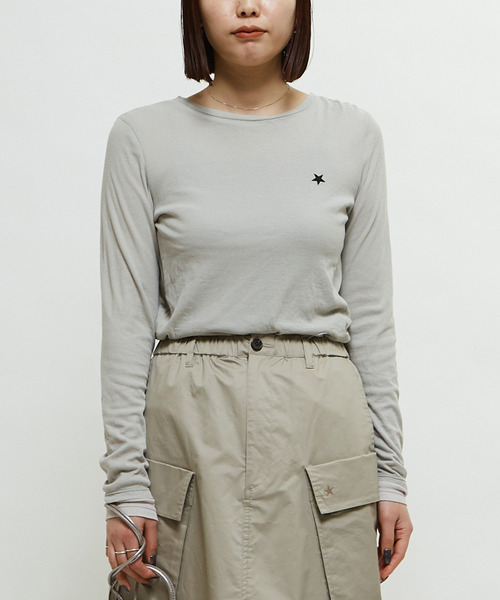 「CONVERSE TOKYO」 長袖カットソー FREE チャコールグレー レディース_画像5