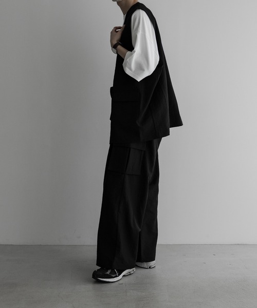 「remer」 カーゴパンツ MEDIUM ブラック メンズ_画像2