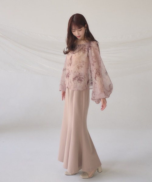 「mellowneon」 長袖ブラウス FREE ブルー レディース_画像4