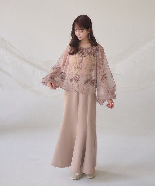 「mellowneon」 長袖ブラウス FREE ブルー レディース_画像5