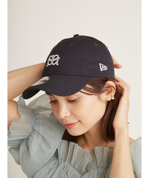 「SNIDEL」 キャップ「NEW ERAコラボ」 ONE SIZE ネイビー レディース_画像5