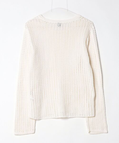 「6」 長袖ニット FREE オフホワイト レディース_画像2