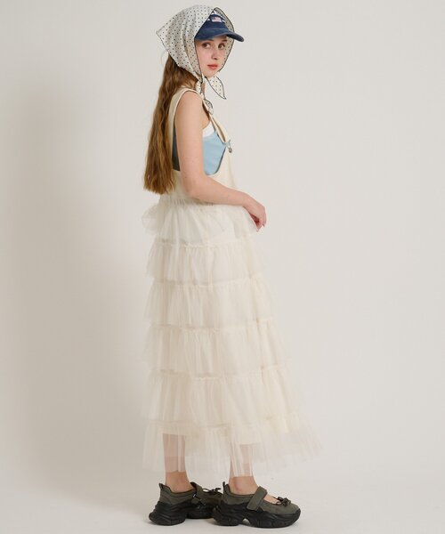 w closet（ダブルクローゼット） ワンピース フリルティアード