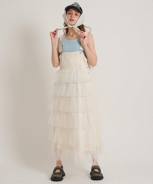 w closet（ダブルクローゼット） ワンピース フリルティアード