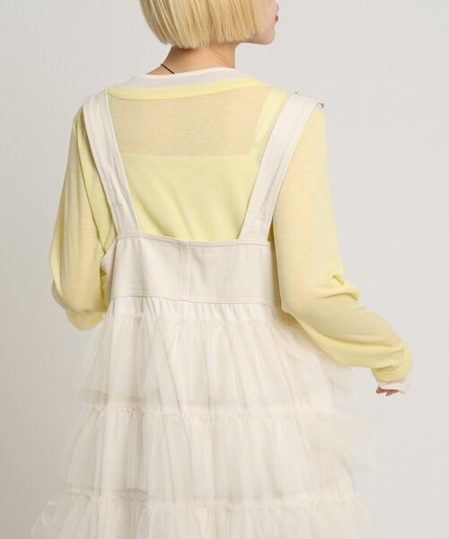 w closet（ダブルクローゼット） ワンピース フリルティアード