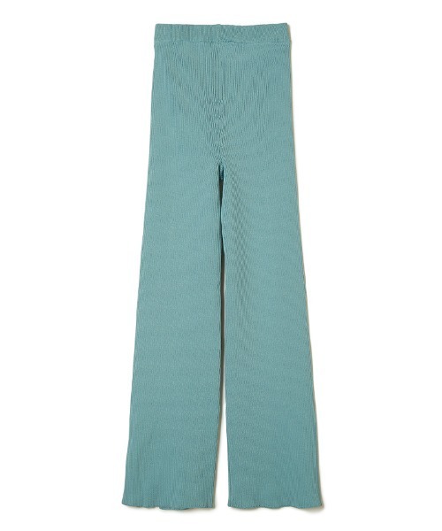 パンツ 「soduk」colored stitch slit knit trousers レディース 