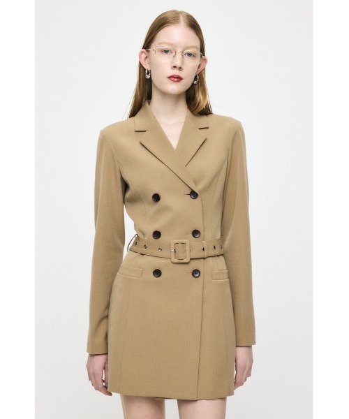 MOUSSY（マウジー） ワンピース DOUBLE BREASTED BLAZER ミニ