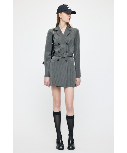 じゃがりこ37様DOUBLE BREASTEDBLAZERミニワンピースサイズ1 MOUSSY（マウジー） ワンピース DOUBLE BREASTED BLAZER ミニ