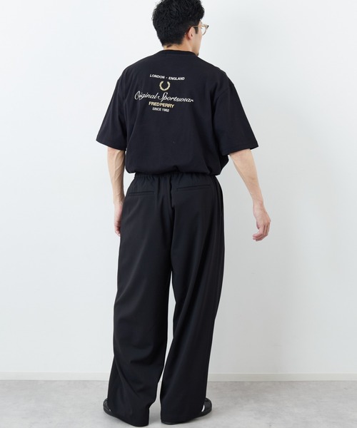 tシャツ 「FRED PERRY/フレッドペリー」 別注 ORIGINAL SPORTSWEAR バック刺繍ロゴTシャツ レディース メンズの画像